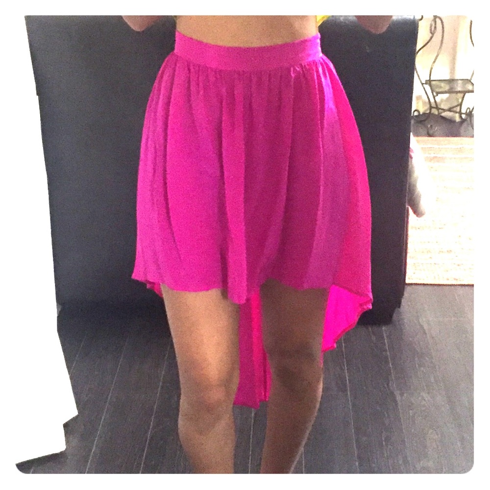 Pink skirt. Amanda Uprichard Fuchsia pink Skirt.